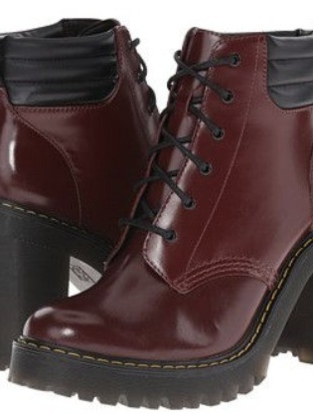 Dr. Martens Persephone Leather Heeled Boot in Shiraz size 7